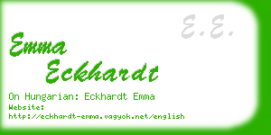 emma eckhardt business card